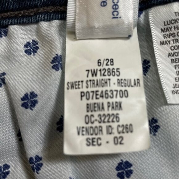 LUCKY BRAND Mid-Rise Sweet Straight Jeans in Buena Park, Size 6/28 - NWOT - Picture 13 of 13